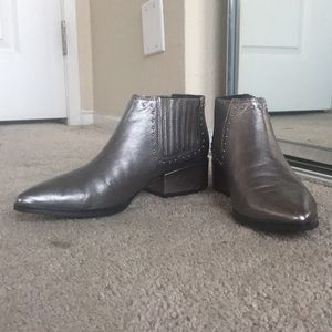 Metallic Ankle Boots